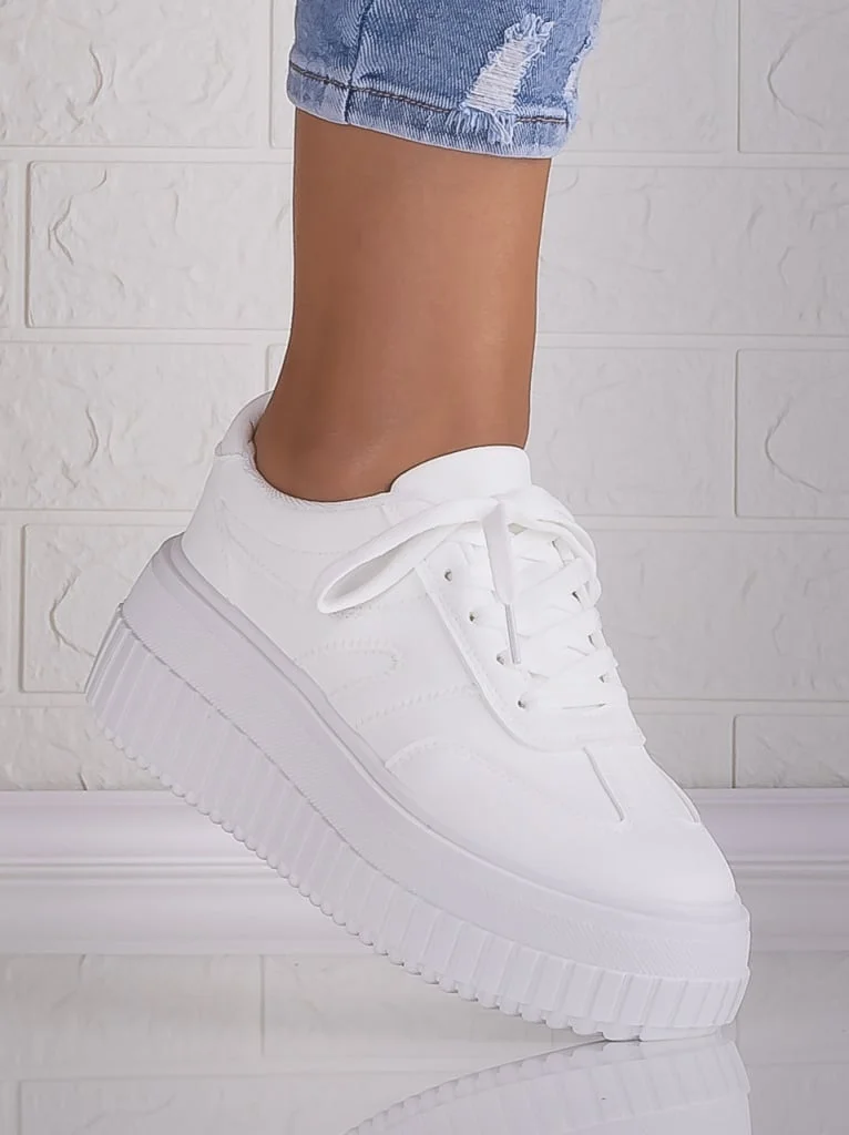 Sneakers dama cu platforma Albi din Piele Ecologica Nevasa