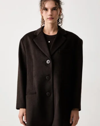 Armani Exchange  palton scurt pentru femei cu amestec de lână