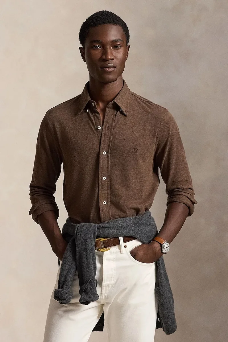 Polo Ralph Lauren  cămașă pentru bărbați din bumbac