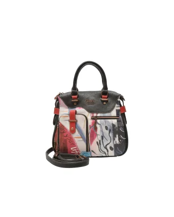 Geanta JANET DENESE multicolor, THE LIGHT, din piele ecologica