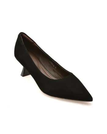 Pantofi eleganti EPICA negri, 11030, din piele intoarsa