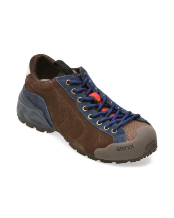Pantofi sport GRYXX maro, 26A01, din piele intoarsa