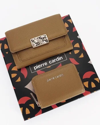 Pierre Cardin, Set de 2 piese portofel si portcart 6250+428MARRONE M0