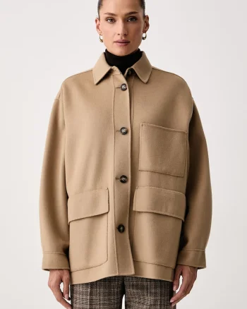 Weekend Max Mara  palton scurt pentru femei din lână WKDFOLK
