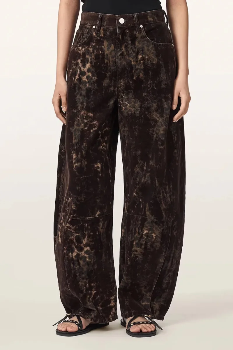 AllSaints  blugi barrel pentru femei JETT FLOCK