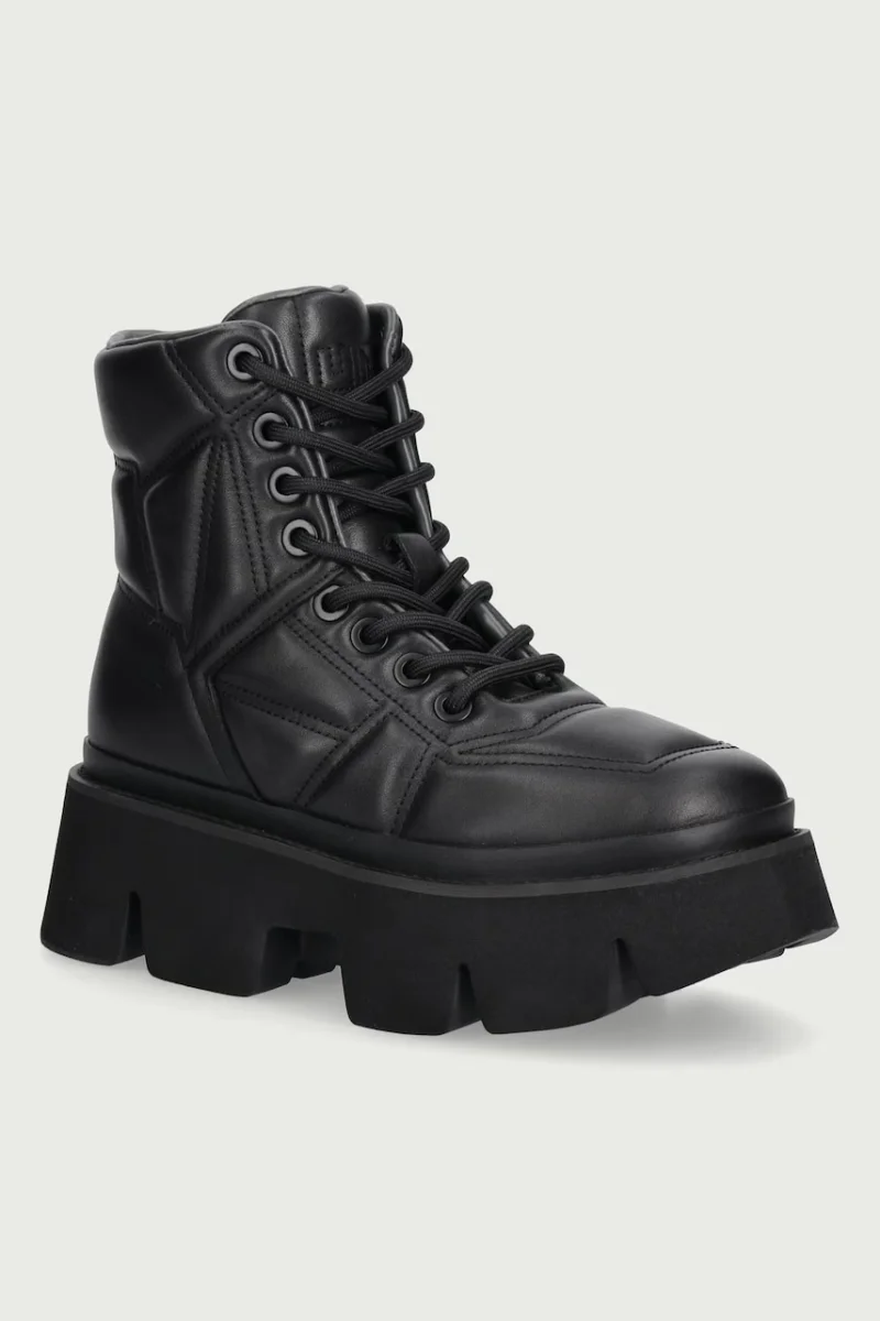 United Nude  bocanci pentru femei din piele Stomper Puffy Combat
