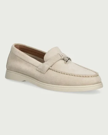 BOSS  loafers slip-on pentru femei din piele întoarsă Sienne