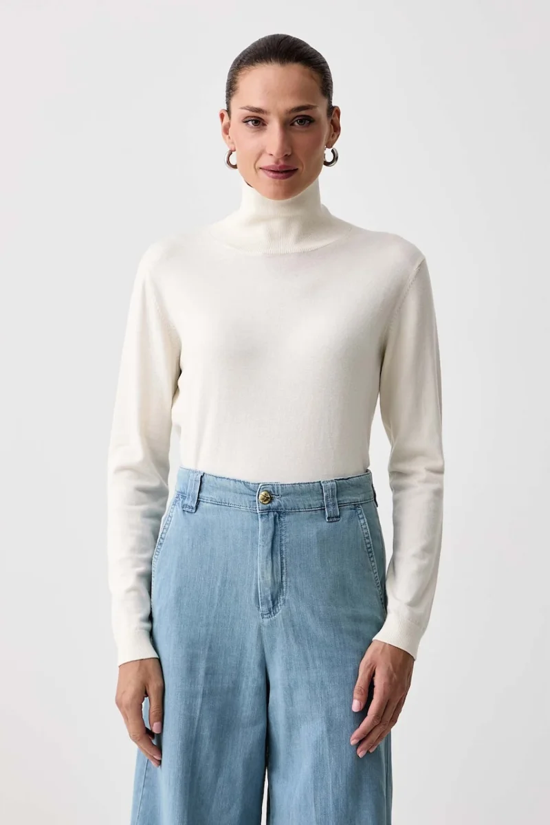 Weekend Max Mara  pulover cu guler înalt pentru femei cu amestec de mătase WKDKIKU