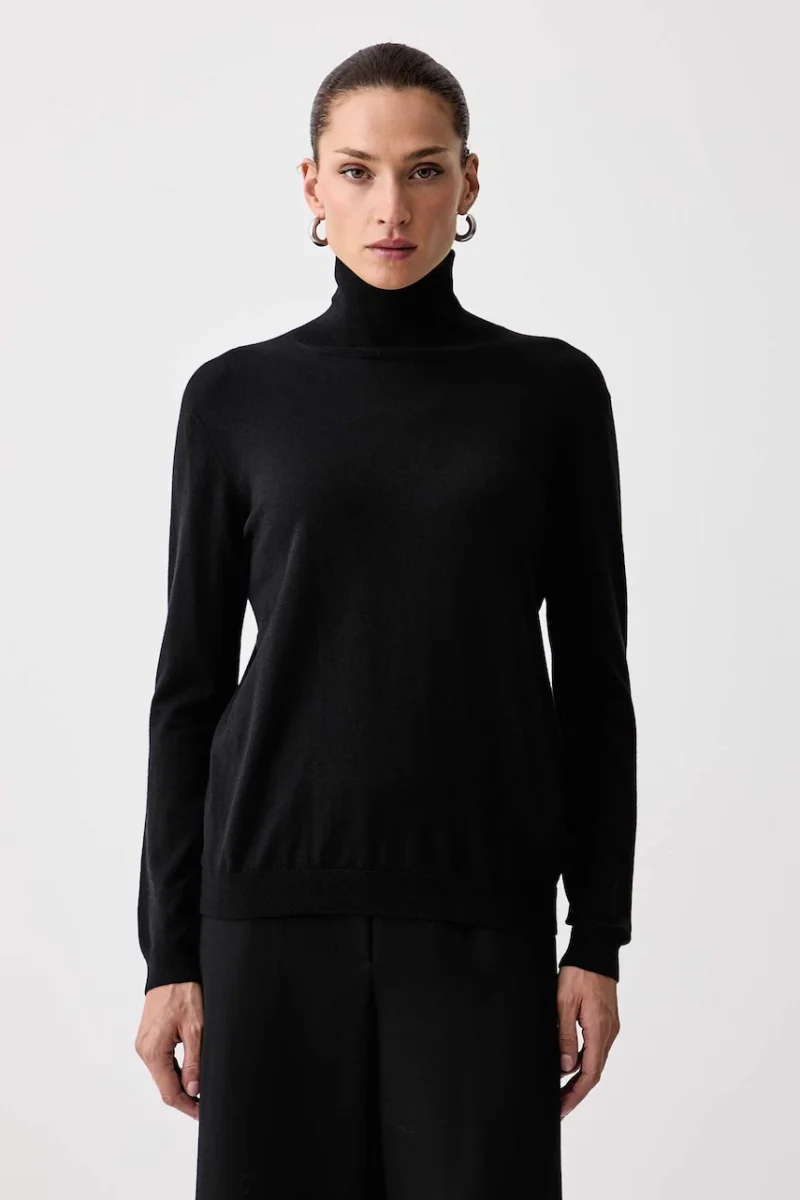 Weekend Max Mara  pulover cu guler înalt pentru femei cu amestec de mătase WKDKIKU