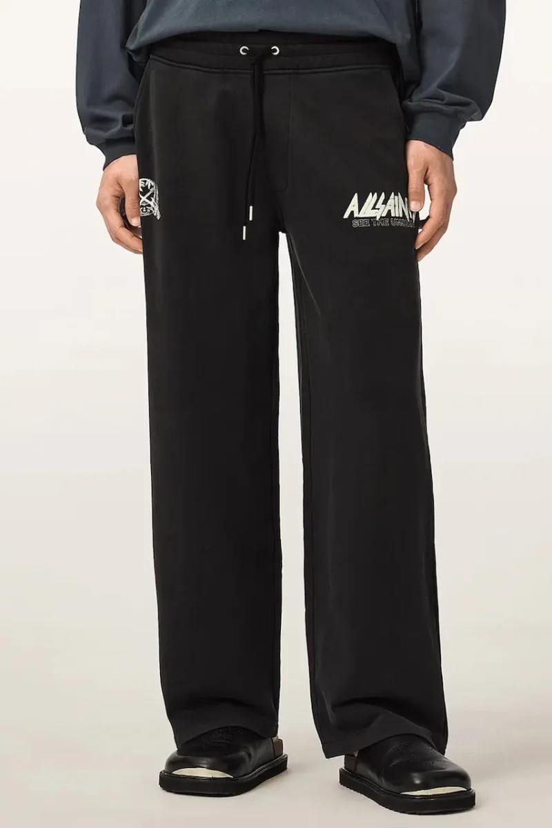AllSaints  pantaloni de trening pentru bărbați din bumbac CHROMIUM