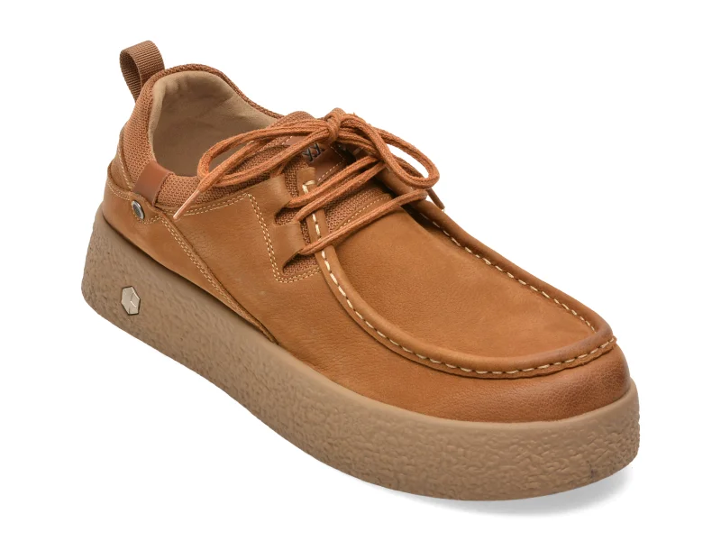 Mocasini GRYXX maro, 80160, din nabuc