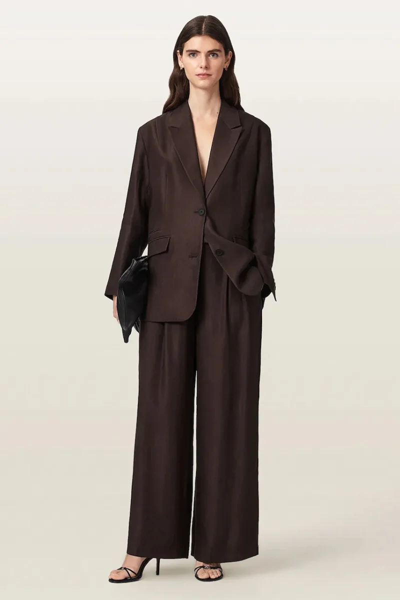 AllSaints  pantaloni wide leg pentru femei cu in CHARLEY