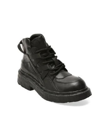 Ghete GRYXX negre, 98803, din piele naturala