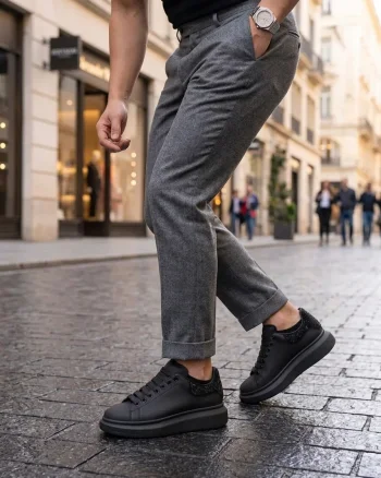 Adidasi barbati casual negri  Diamond  MQ  111d
