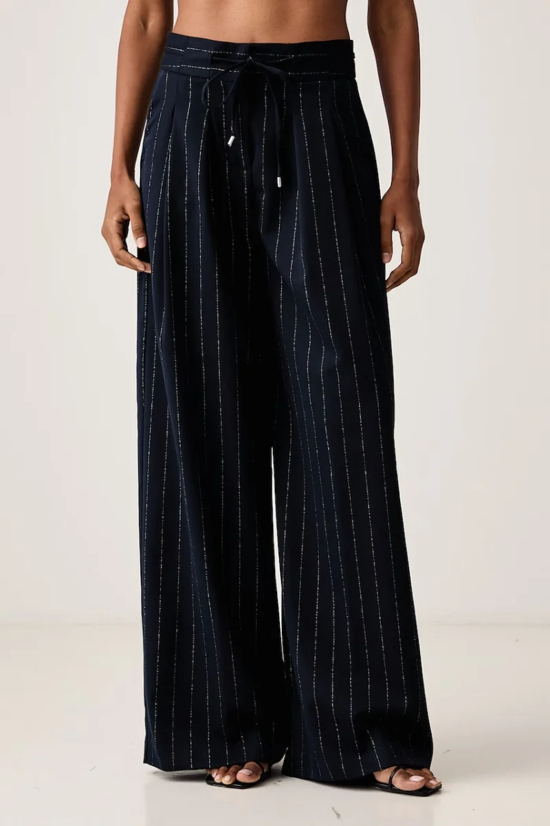 ERMANNO Firenze  pantaloni palazzo pentru femei cu vâscoză