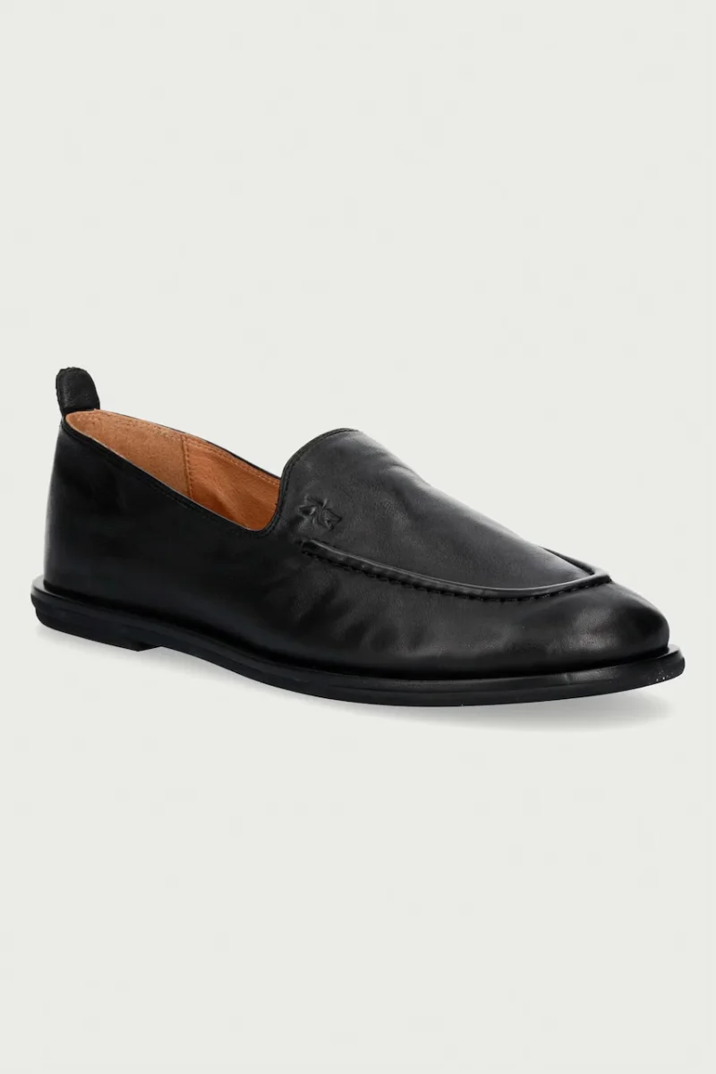 Nokwol  mocasini pentru femei din piele Rumi Black Vienna