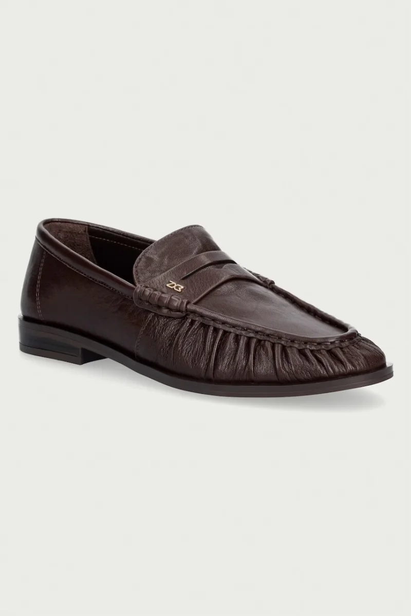 Nokwol  mocasini pentru femei din piele Haven Pine Cone Athena