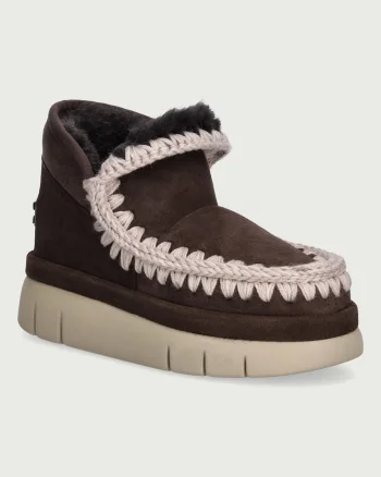 Mou  Bounce Welt Sneaker Suede cizme de zăpadă pentru femei din piele întoarsă