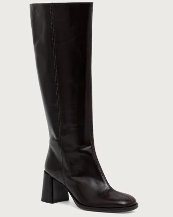 Billi Bi  cizme cu toc pentru femei din piele Espresso Marte calf 86