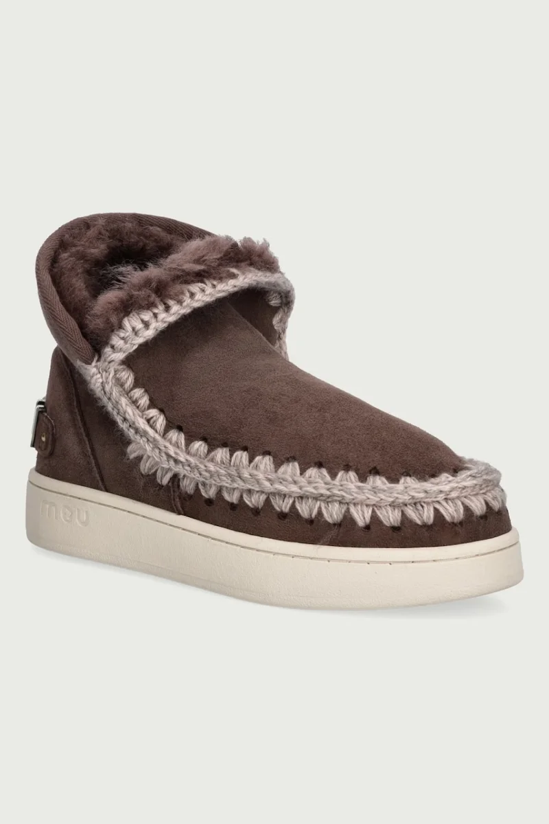 Mou  New Eskimo Sneaker Suede Lettr cizme de zăpadă pentru femei din piele întoarsă