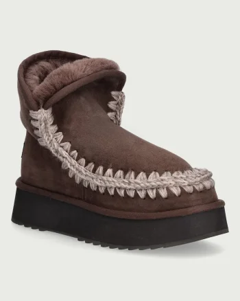 Mou  Platform Boot Suede cizme de zăpadă pentru femei din piele întoarsă