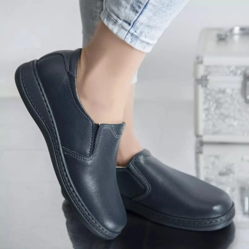 Pantofi casual deborah navy piele naturala