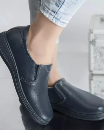 Pantofi casual deborah navy piele naturala
