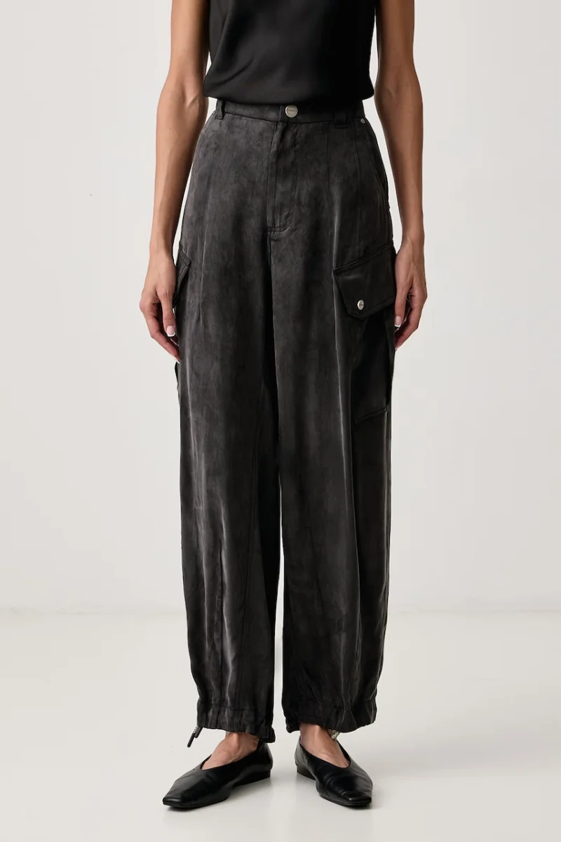 Pinko  pantaloni cargo pentru femei din cupro