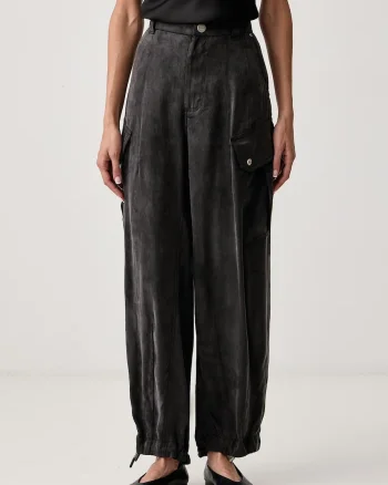 Pinko  pantaloni cargo pentru femei din cupro