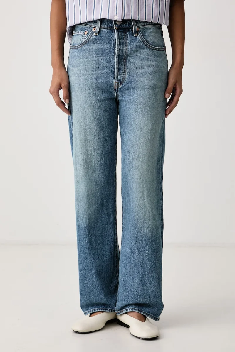 Levi's  blugi straight pentru femei RIBCAGE STRAIGHT ANKLE