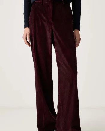 Weekend Max Mara  pantaloni pentru femei din catifea reiată WKDTANIA