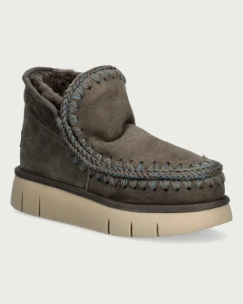 Mou  Eskimo Bounce Sneaker cizme de zăpadă pentru femei din piele întoarsă