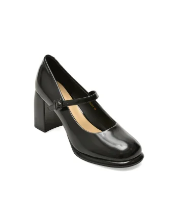 Pantofi eleganti EPICA negri, 7523, din piele naturala