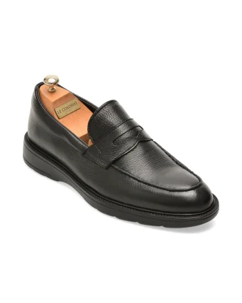 Mocasini LE COLONEL negri, 72305, din piele naturala