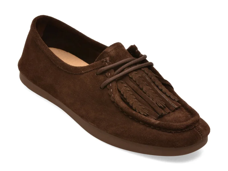 Mocasini EPICA maro, 25626, din piele intoarsa