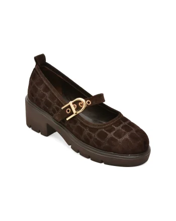 Pantofi GRYXX maro, 4846215, din piele intoarsa
