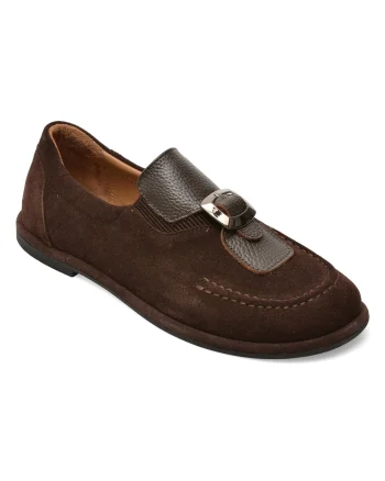 Mocasini EPICA maro, 1614110, din piele intoarsa