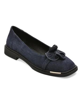 Balerini EPICA bleumarin, 3941501, din piele intoarsa