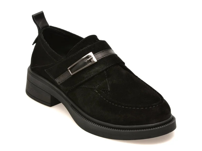 Mocasini GRYXX negri, 2203635, din piele intoarsa