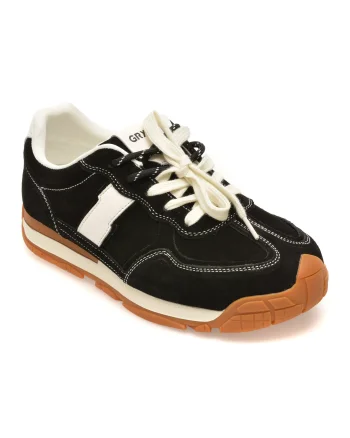 Pantofi sport GRYXX negri, JX20, din piele intoarsa