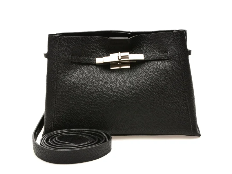 Geanta FLAVIA PASSINI neagra, 2956, din piele ecologica