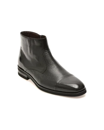 Ghete elegante LE COLONEL negre, 48487, din piele naturala