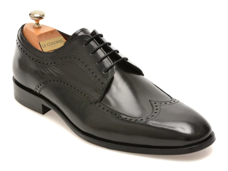 Pantofi eleganti LE COLONEL negri, 484121, din piele naturala
