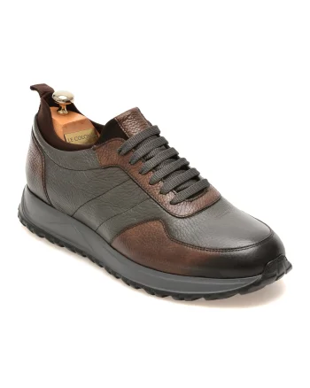 Pantofi sport LE COLONEL maro, 643146, din piele naturala