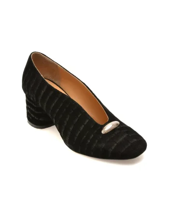 Pantofi eleganti EPICA negri, 3671872, din piele intoarsa