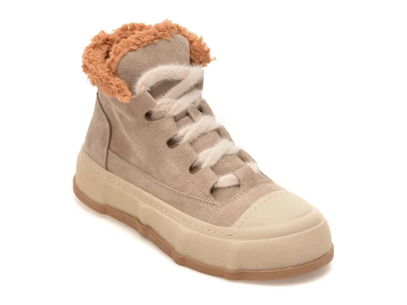 Ghete GRYXX gri, 5936415, din piele intoarsa