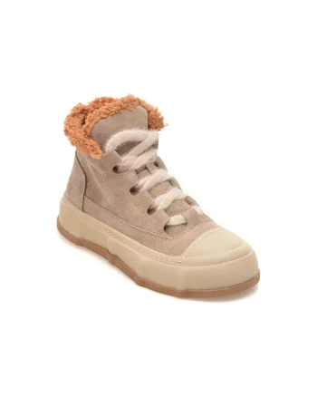 Ghete GRYXX gri, 5936415, din piele intoarsa