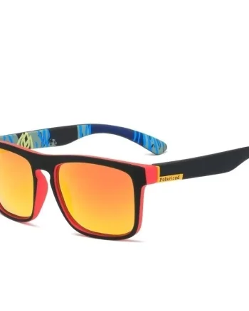 Ochelari de soare unisex, SG018, Negru/Rosu