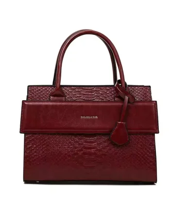 Geanta dama structurata Nalira GT3956, Bordo