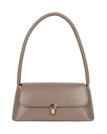Geanta dama tip baguette,Elinore GT3990, Crem